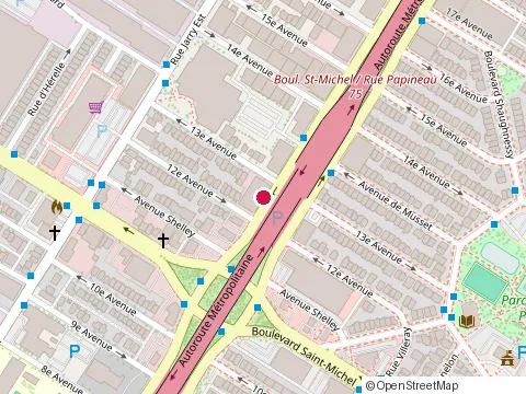 Location of Marées Céramiques at 3333 Boulevard Crémazie Est, Montréal