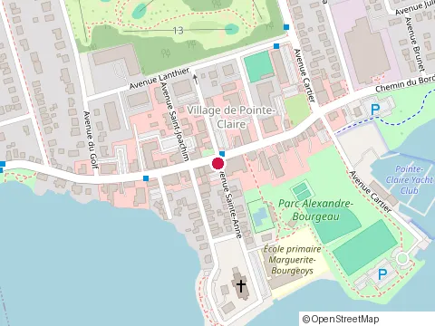 Location of Marguerite Bourgeoys School at 3 Avenue Sainte-Anne, Pointe-Claire