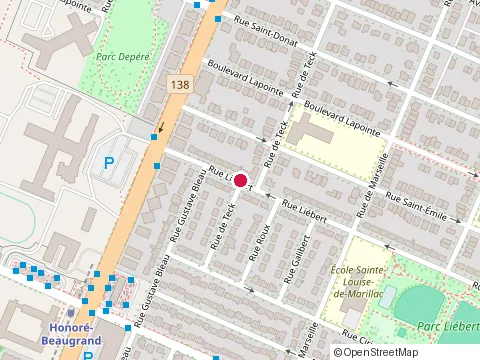 Location of Marie-Hélène Vaillant at 8055 Rue de Teck, Montréal