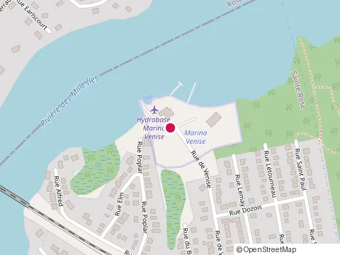 Location of Marina Venise at 110 Rue Venise, Laval