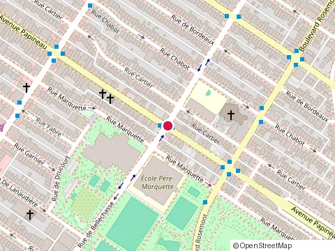Location of Mario Barthold at 6030 avenue Papineau, Montréal