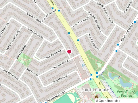 Location of Mario Placentino Enr at 8665 Rue Bourgjoly, Saint-Léonard