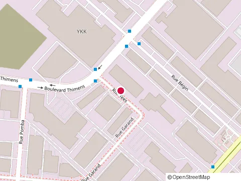 Location of Martex Industries Inc at 1345 Tees Rue, Saint-Laurent
