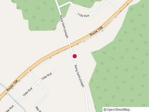 Location of Martin Landry at 653 Rang Saint-Joseph, Beauceville