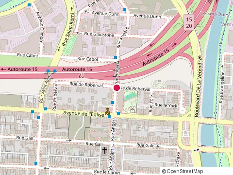 Location of Mary Of The Incarnation School at 5446 Rue Angers, Montréal
