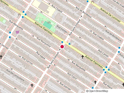 Location of Massage Venus at 1670  Rue Saint-Zotique E, Montréal