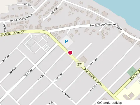 Location of Masso-Kinésithérapie Véronique Lessard at 1190 6E Avenue, Saint-Georges