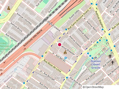 Emplacement de Massothérapie Ciel au 771 avenue Brewster, Montréal