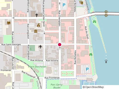 Location of Massothérapie Vb at 122 Rue Champlain, Saint-Jean-sur-Richelieu