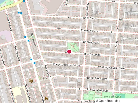 Location of Mat House at 2209 Rue Cardinal, Montréal