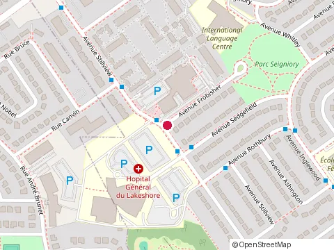 Location of Maternity Clinic at 234 Frobisher Ave, Pointe-Claire