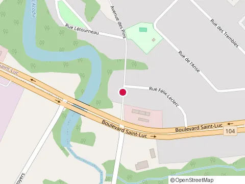 Location of Materrosa at 73 Avenue des Pins, Saint-Jean-sur-Richelieu