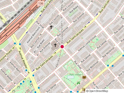 Location of Mathieu Bedard at 2348 Rue Saint-Jacques, Montréal