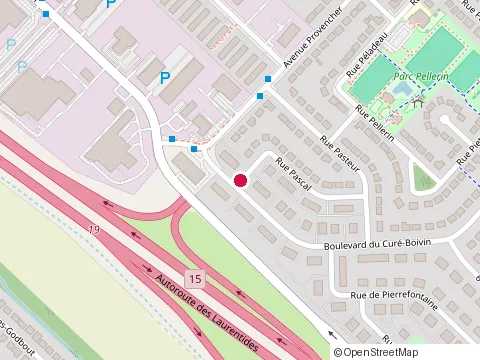 Location of Maurice Couture Renovation Generale at 334 Rue Pascal, Boisbriand