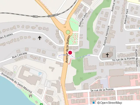 Location of Maxiteinte Inc at 550 avenue de la Station #210, Shawinigan
