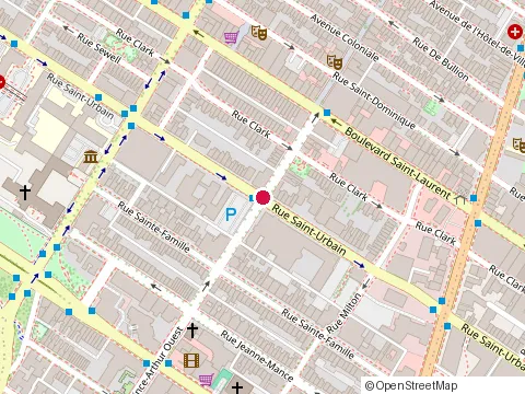 Location of Maynard at 30 Prince Arthur St W, Montréal