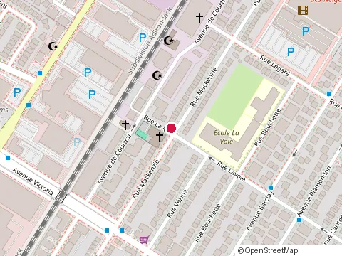 Location of Mcking at 4180 avenue de Courtrai #306, Montréal