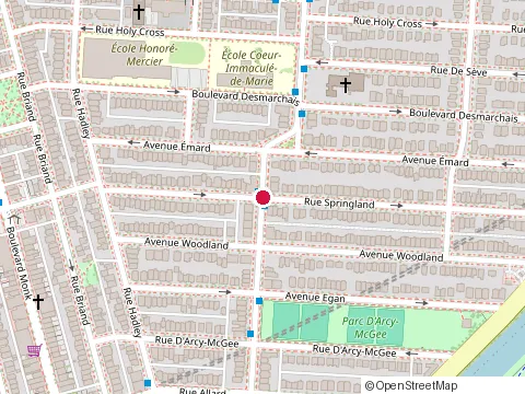 Location of Mcy Auto Detailing at 1732 Rue Springland, Montréal