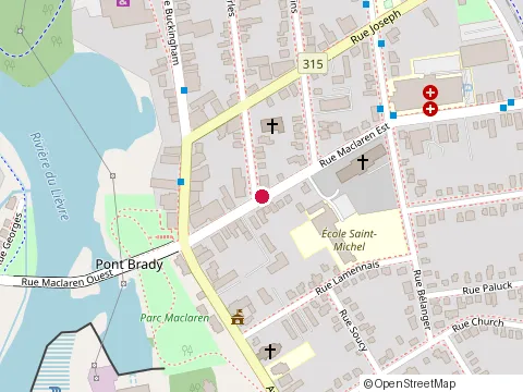 Location of Me Andrée Berthel at 121 Rue Maclaren Est, Gatineau
