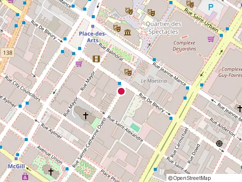 Location of Me Eric Goyette at 332 Rue Sainte-Catherine E, Montréal