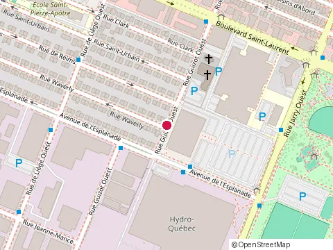 Location of Me Marc Lapointe at 8421 Rue Waverly, Montréal