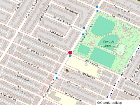 Location of Me William Roy at 4567 Rue Beaubien E, Montréal