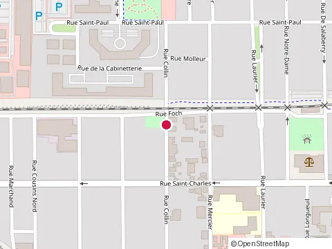 Location of Me. Jean-Yves Hamelin at 311 Rue Collin, Saint-Jean-sur-Richelieu