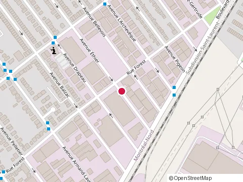 Location of Mecaforce Service at 10421 avenue Thier, Montréal-Nord