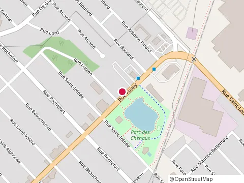 Location of Mécanique Huraux at 102-189 Rue Fusey, Trois-Rivières