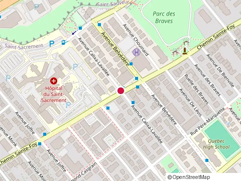 Location of Medical Center Berger at 1000 chemin Ste-Foy, Québec