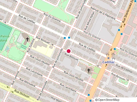 Location of Medical Clinic Cadillac at 3435 Rue Bossuet, Montréal