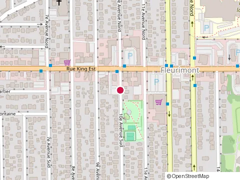 Location of Médilab at 755 10E Avenue N, Sherbrooke