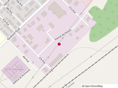 Location of Megatoit at 4975 avenue de Prévost, Shawinigan