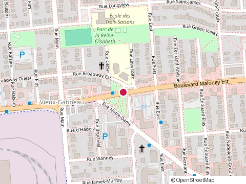 Location of Melanie Dinel Courtier Immobilier Residentiel at 233 boulevard Maloney E, Gatineau
