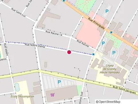 Location of Mélisse Pâtisserie at 301 Rue Notre-Dame, Granby
