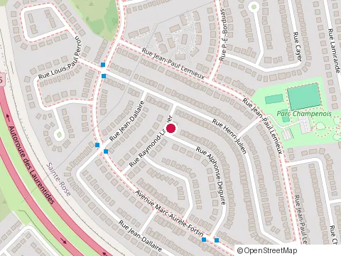 Location of Meloche at 6742 Rue Alphonse-Deguire, Laval