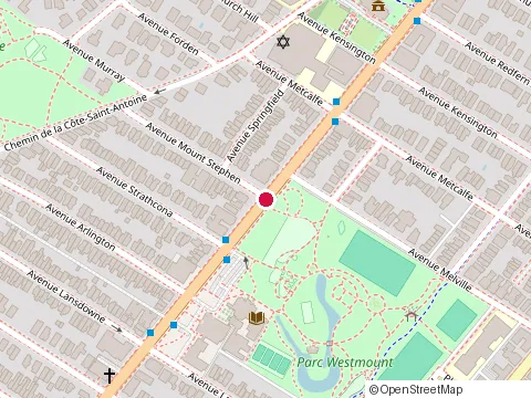 Location of Melville Dental Group at 4484 Sherbrooke St W Suite 100, Westmount