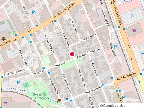 Location of Ménard François at 33 Rue Brooks, Sherbrooke