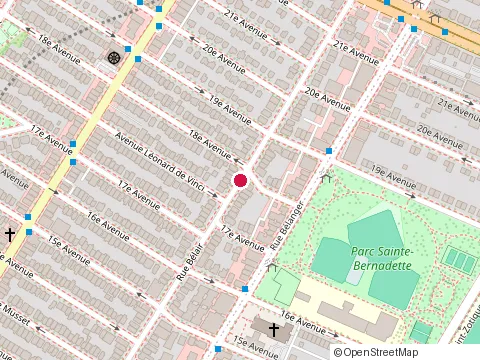 Location of Menjivar Construction at 3765 Rue Bélair, Montréal