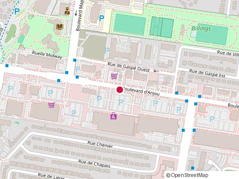 Location of Mercuri Pizzeria at 121 Boulevard d'Anjou, Châteauguay
