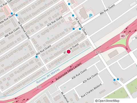 Location of Messagerie d.d. Inc at 354 45E Rue O, Québec