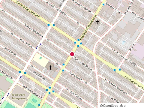 Location of Metamorphose at 1959 boulevard Rosemont, Montréal