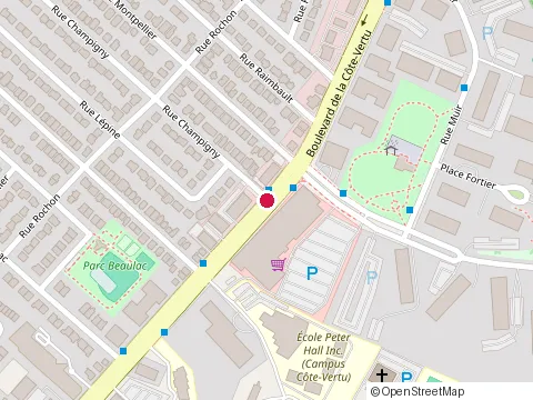 Emplacement de Metro au 740 Boulevard de la Côte-Vertu, Saint-Laurent