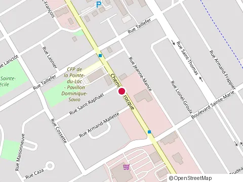 Location of Metro at 398 Chemin Larocque, Salaberry-de-Valleyfield