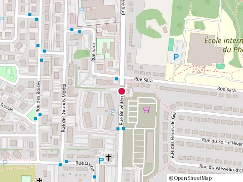 Location of Metro Belvedere at 1905 Rue Belvédère S, Sherbrooke