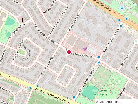 Location of Metro Plus André-Grasset at 8935 Av. André-Grasset, Montréal