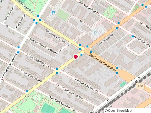 Location of Metro Plus Domaine at 6550 Sherbrooke St E, Montréal