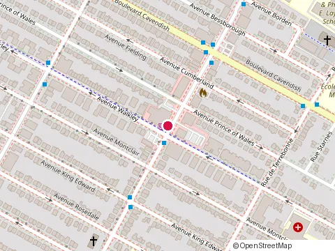 Location of Metro Somerled at 6645 Somerled Ave, Montréal