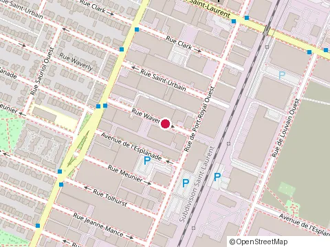 Location of Métropole Windows Inc at 9725 Rue Waverly, Montréal