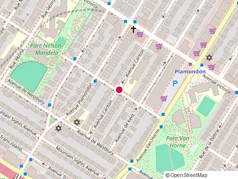 Location of Metsuyan Sushi Express at 4893 avenue Carlton, Montréal